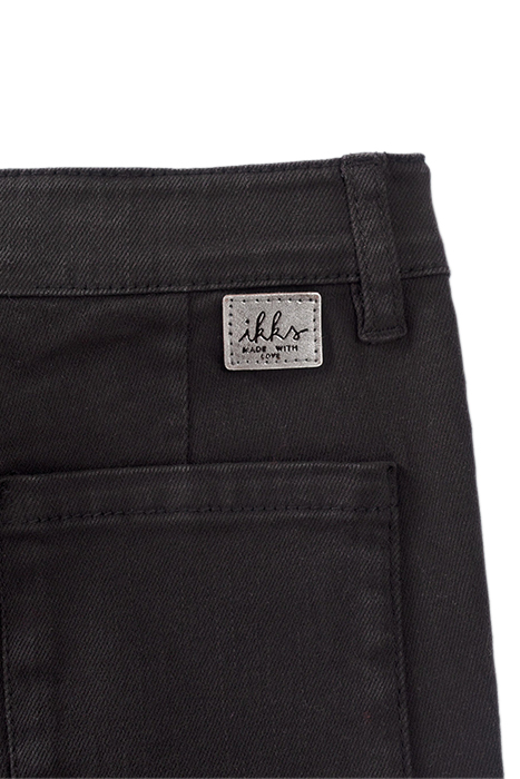 GIRLS’ BLACK CARGO TROUSERS BLACK 6