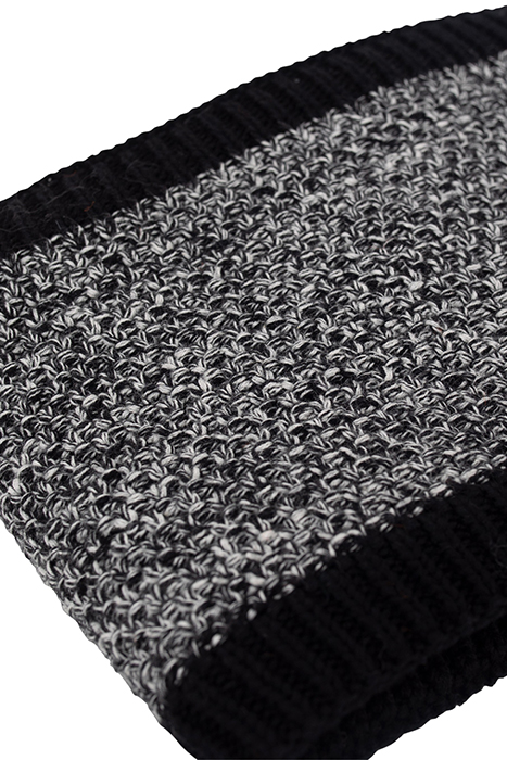 BABY BOYS’ BLACK MARL SNOOD WITH LOGO BADGE BLACK 5