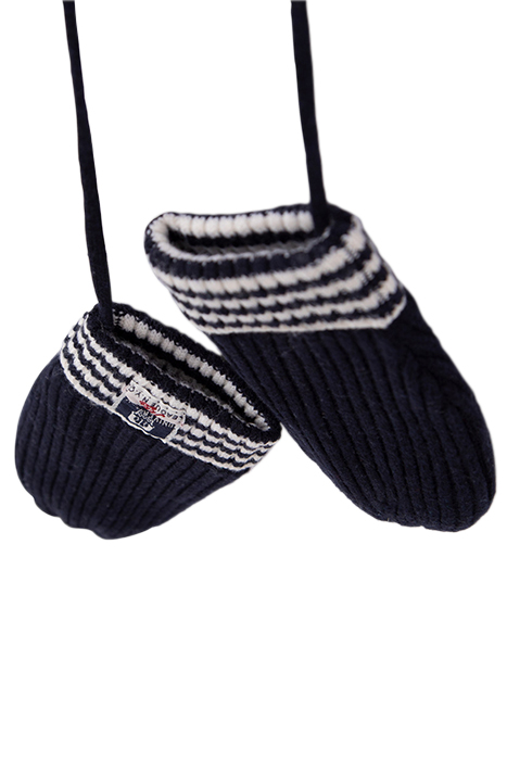 BABY BOYS’ NAVY RIBBED KNIT MITTENS NAVY 5