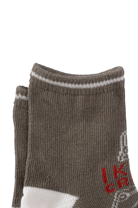 BABY BOYS' KHAKI/ECRU RIBBED SOCKS KHAKI 3