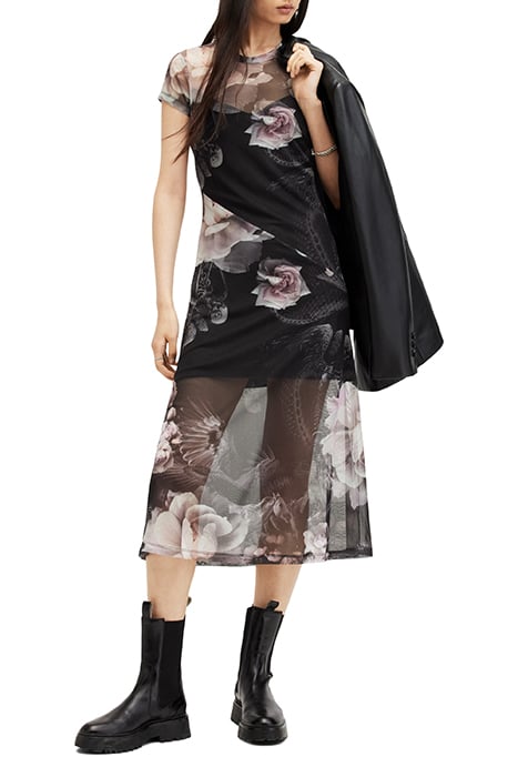 HANNA VALLEY SS DRES BLACK MONO 4