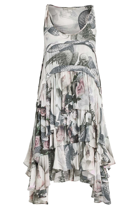 CAVARLY VALLEY DRESS CHALK WHITE 4