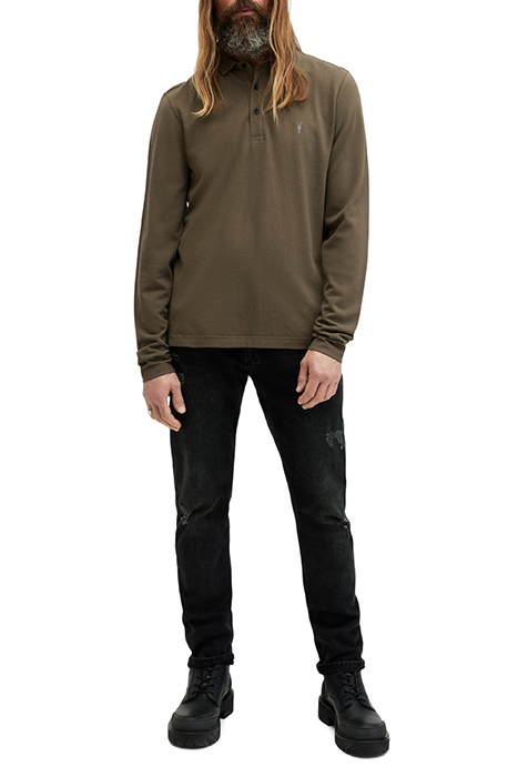 REFORM LS POLO ASH KHAKI GREEN 3