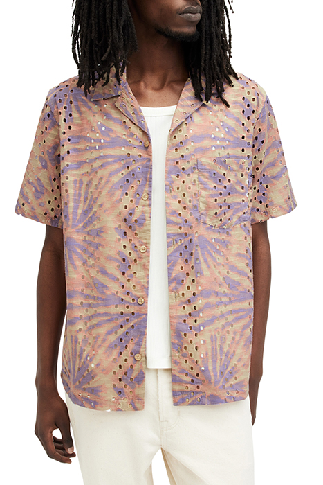 YUCCA SS SHIRT PASTEL/SEPIA BRWN 6