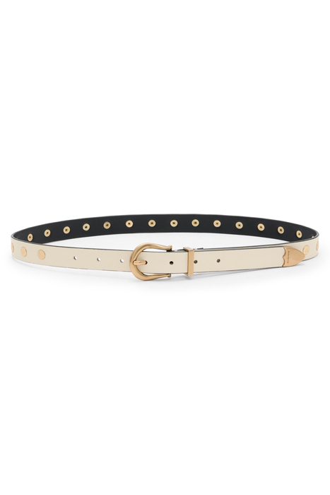 MICHAELA STUD BELT WHITE/WARM BRASS 2