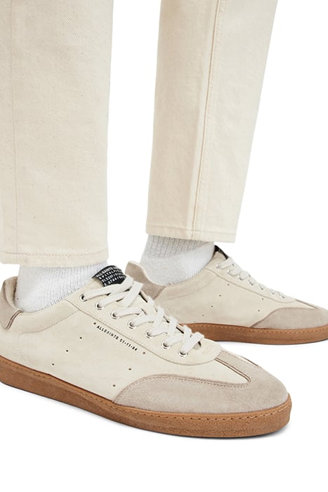 LEO SUEDE LOW TOP PARCHMENT WHITE 4