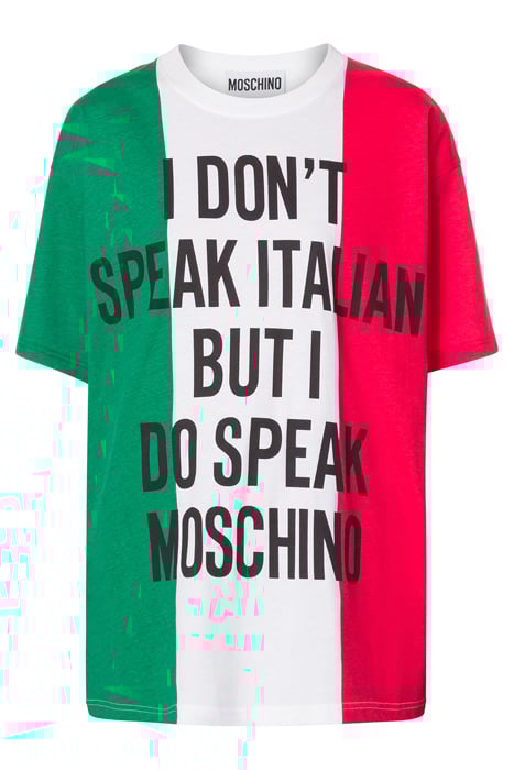 ITALIAN SLOGAN JERSEY T-SHIRT MULTICOLOR 3