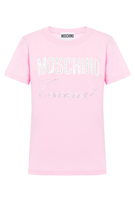 CRYSTAL LOGO JERSEY T-SHIRT PINK 3