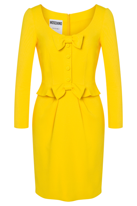 CADY DRESS WITH BOWS YELLOW 3
