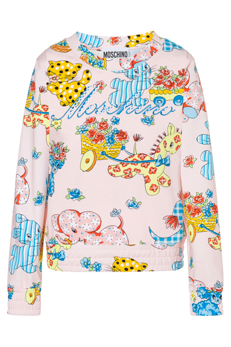 CALICO ANIMALS INTERLOCK SWEATSHIRT PINK 3