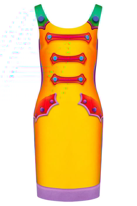 TROMPE L'ŒIL CADY DRESS MULTICOLOR 3