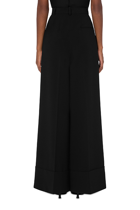 PALAZZO TROUSERS IN CREPE BLACK 2