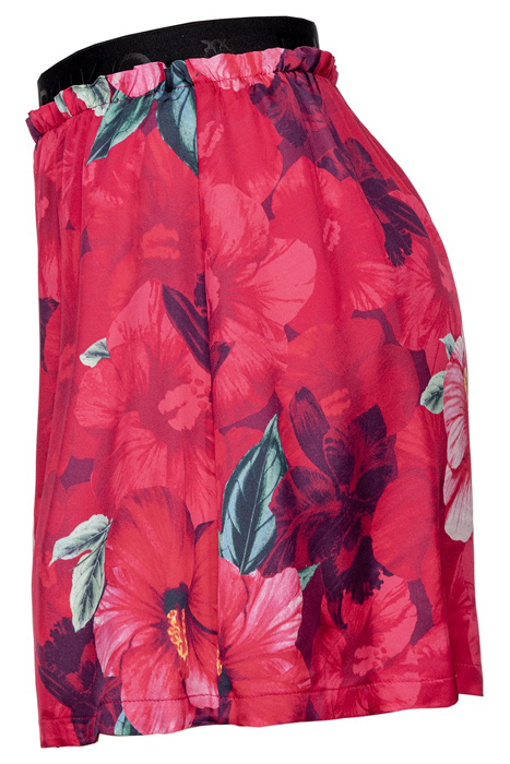 SFRONTATO SHORTS SATIN STAMPA HIBISCUS CON ELASTICO LOGATO F 3