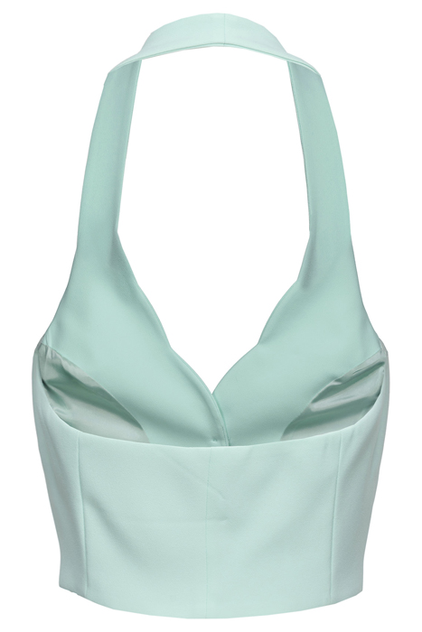 GIOVIALE GILET CREPE STRETCH LIGHT BLUE GLASS 2