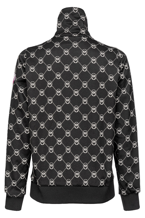 ZEME GIUBBINO PUNTO STOFFA JACQUARD LOGO CON PATCH RICAMATO 2