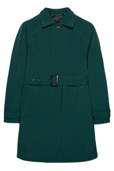 PADDED TRENCH COAT WITH BELT GREEN 4