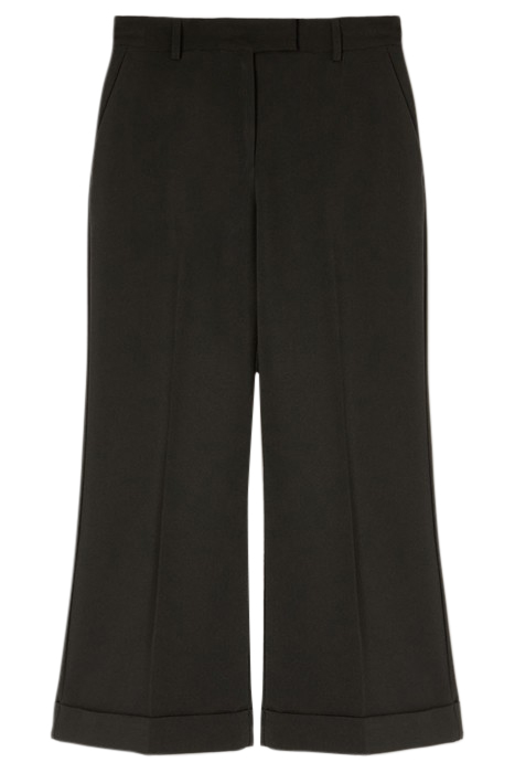 CROPPED TROUSERS WITH TURN-UP BLACK 3