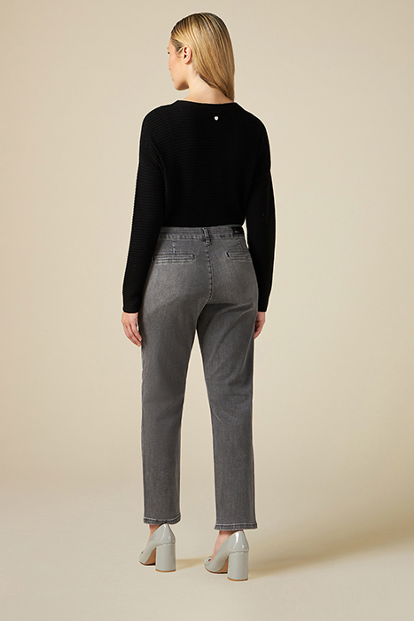 ECO-FRIENDLY GREY CHINO JEANS WITH STUDS GREY 2