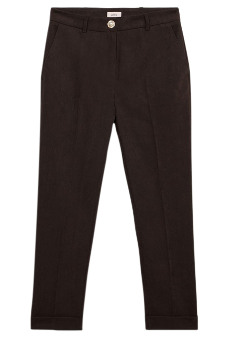 Velvet stovepipe trousers 3