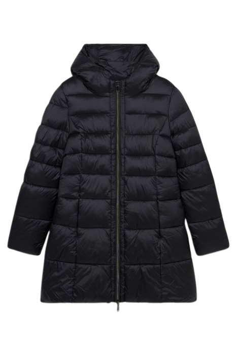 MIDI DOWN JACKET WIRH HOOD BLACK 3