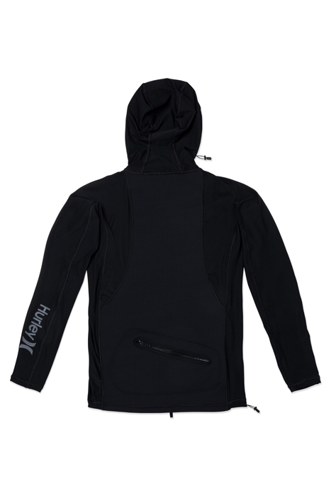 COAST GUARD HOODED SURF TOP BLACK 4