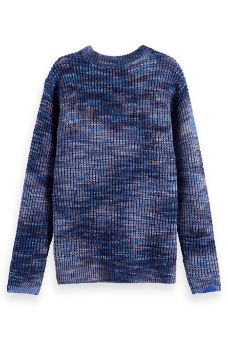 MELANGE CREWNECK PULLOVER NAVY BLUE 2