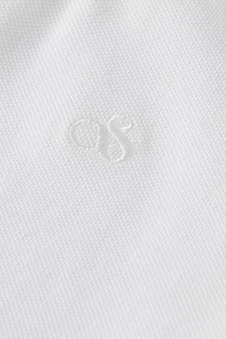 REGULAR FIT FABRIC-DYED POLO WHITE 3