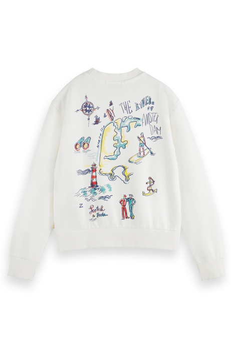 PRINTED RELAXED-FIT SWEATSHIRT OFF WHITE 2