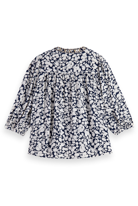 ALLOVER PRINTED SHORT-SLEEVED TOP ANCHOR FLORAL NIGHT 2
