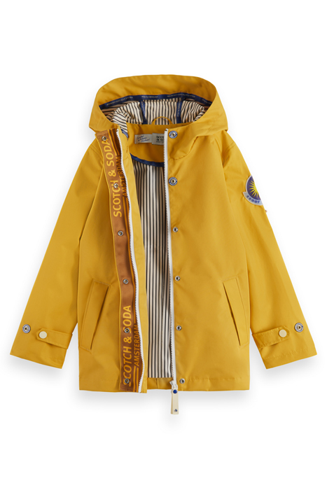 HOODED WATERPROOF PARKA SUN YELLOW 2