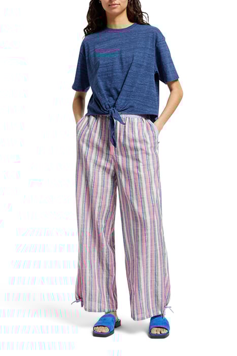 MULTICOLOUR LUREX STRIPE PULL-ON BEACH PANT BEACH STRIPE 3