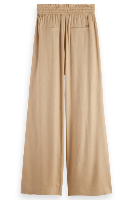 LINEN PULL-ON PANT MOCCA 5