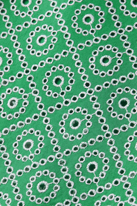 BRODERIE STRAIGHT LEG PANT GREEN BRODERIE ANGLAISE 9