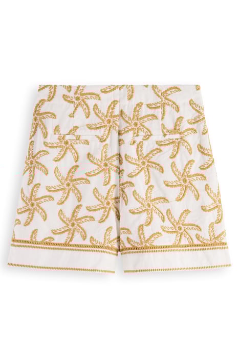 STARFISH EMBROIDERED HIGH-RISE LINEN SHORT STARFISH EMBROIDE 4