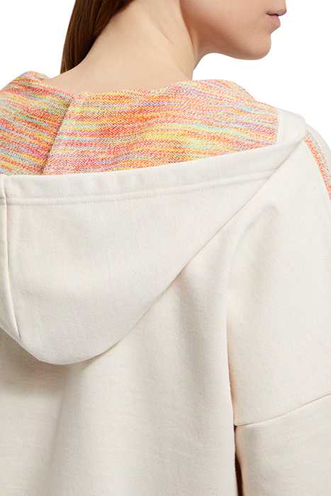 SLOUCHY FIT SHOULDER DETAIL HOODIE SOFT ICE 7