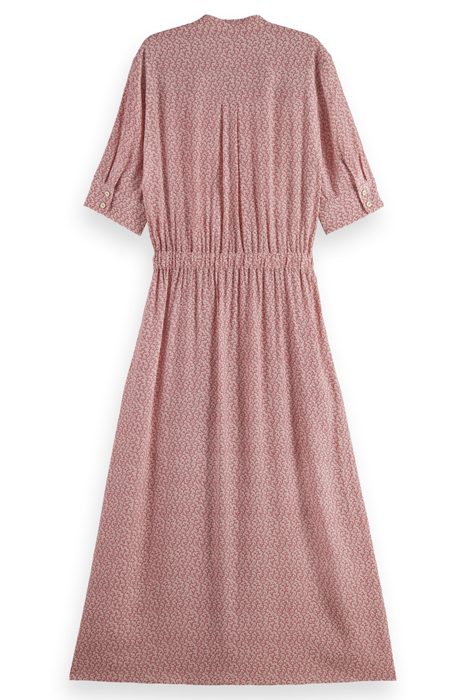 MIDI DRESS WITH BUTTON CLOSURE CORAL 2