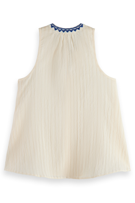 TANK TOP WITH TAPE DETAIL WHITE 2