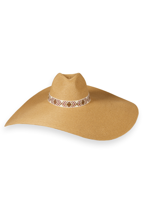 BIG STRAW HAT WITH STRAP SEASTONE 2