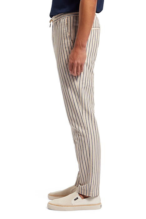 WARREN - STRAIGHT FIT YARN-DYE WHITE NAVY RED STRIPE 6