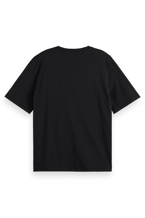 RELAXED FIT PRINT FRONT T-SHIRT EVENING BLACK 2