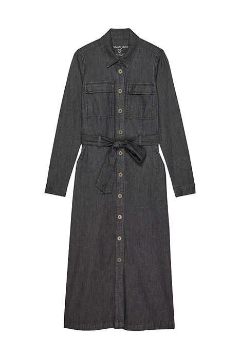 DRESS WOVEN LONG 23001948 ANTHRA 3