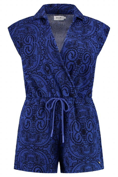 FLORE PAISLEY TOWELING JUMPSUIT SHIWI OCEAN BLUE PAISLEY 5