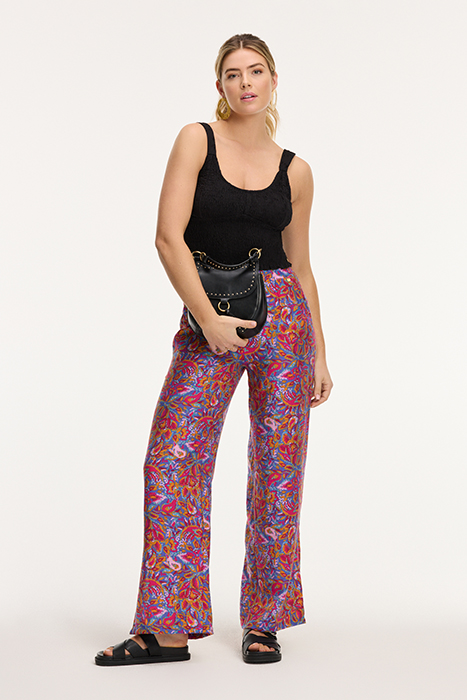 MEREL TROUSERS SICILIAN FLOWER PURPLE SICILIAN FLOWER 7