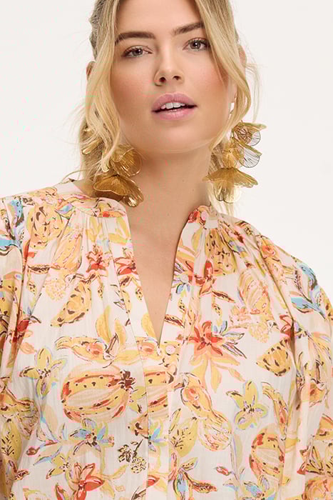 EVELYN BLOUSE FRUITY BLUES ORANGE FRUITY BLUES 7