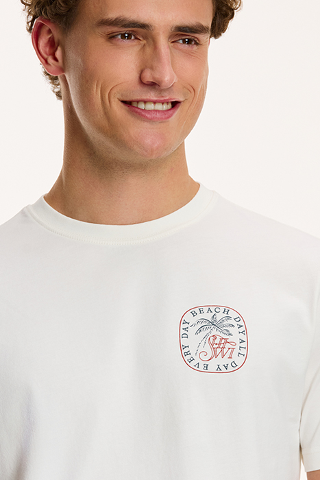 BEACH DAY T-SHIRT JET STREAM WHITE 6