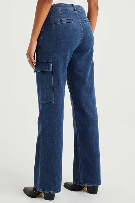 5-POCKET HIGH WAIST DARK BLUE 2