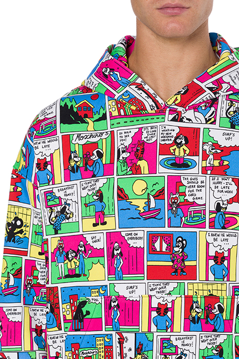 MOSCHINO COMICS HOODIE MULTICOLOR 4