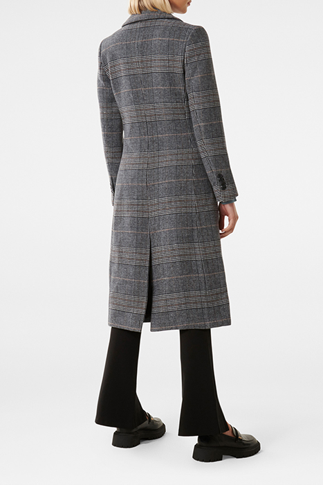 ARCHIE FITTED CHECK COAT GREY CHECK 2