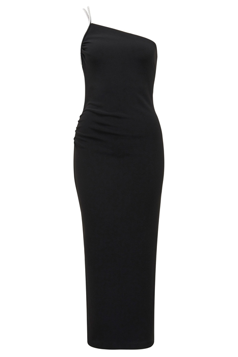 JADA EMBELLISHED TRIM MIDI DRESS BLACK 3