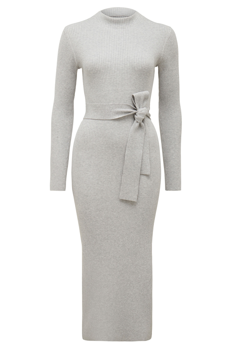 LILY RIB COLUMN KNIT DRESS GREY 3